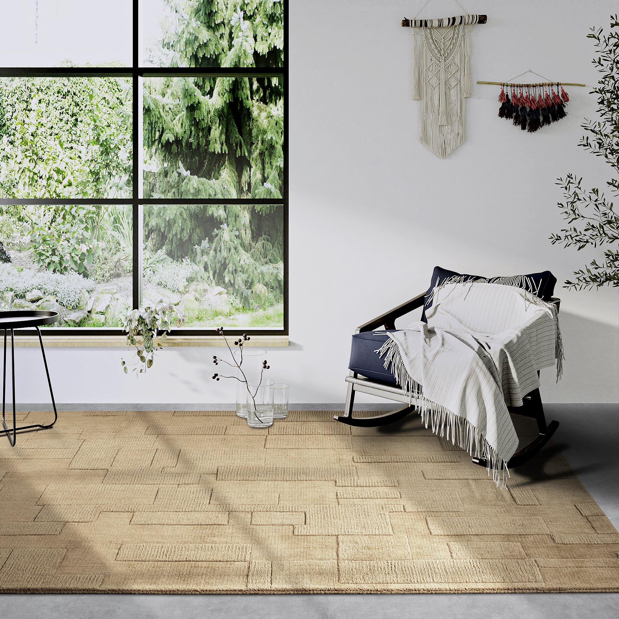Tapis tissé à la main en laine Marron - Villeroy & Boch – STUDIO DECO