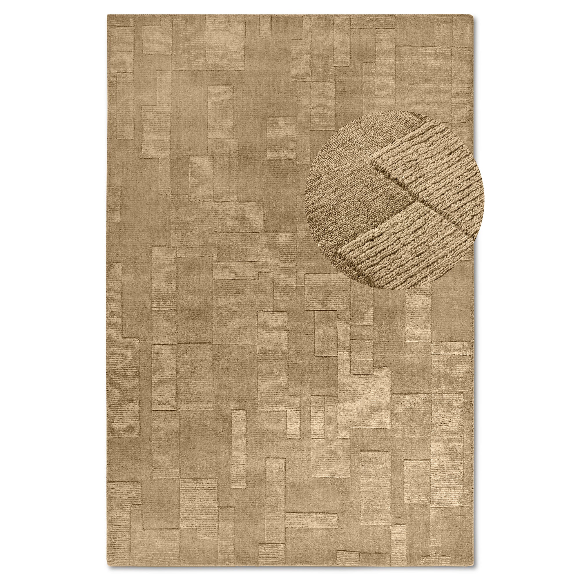 Tapis tissé à la main en laine Marron - Villeroy & Boch – STUDIO DECO