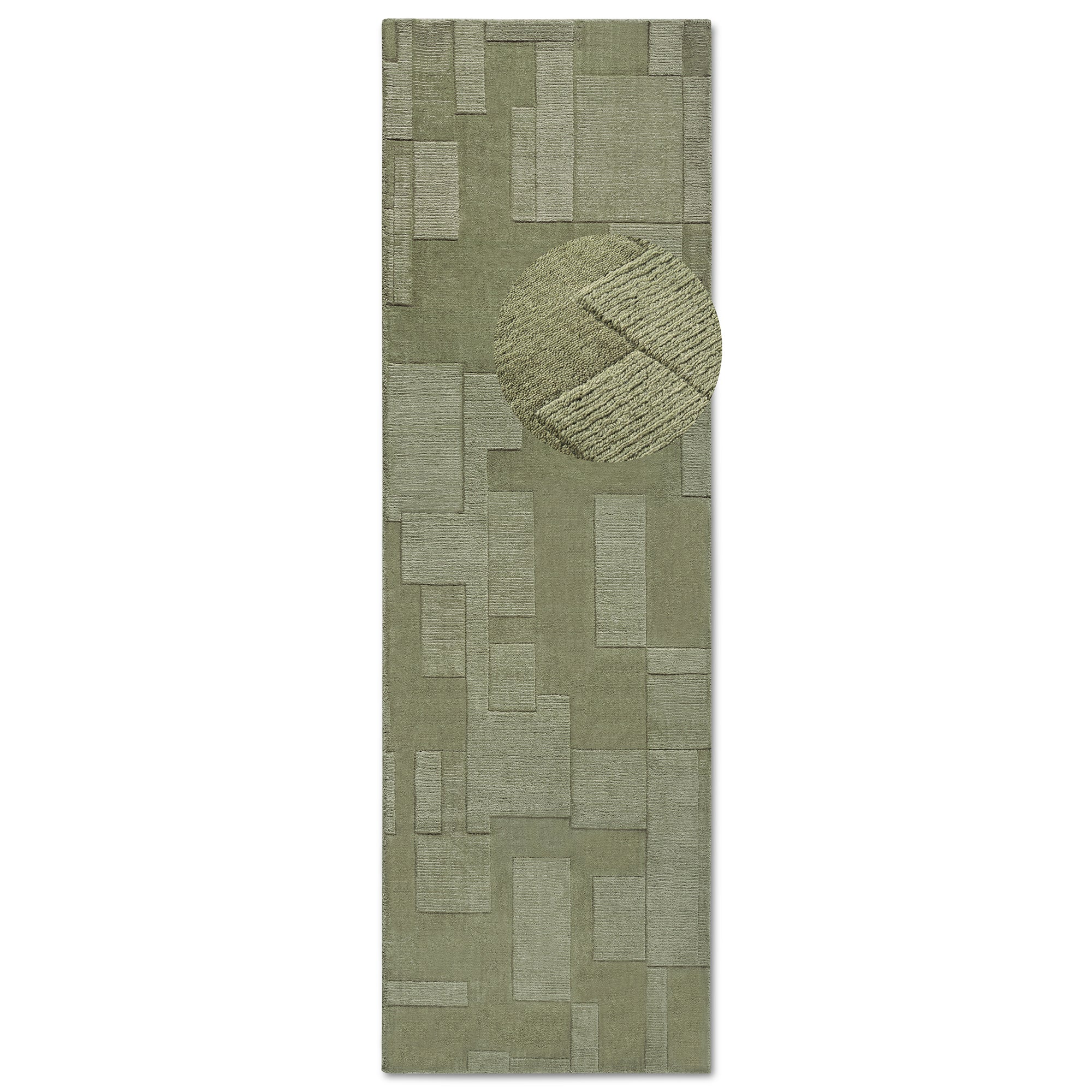 Tapis tissé à la main en laine Vert - Villeroy & Boch – STUDIO DECO