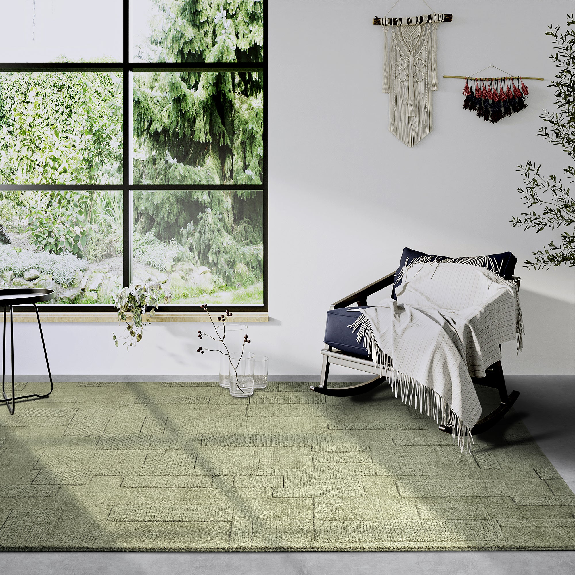 Tapis tissé à la main en laine Vert - Villeroy & Boch – STUDIO DECO