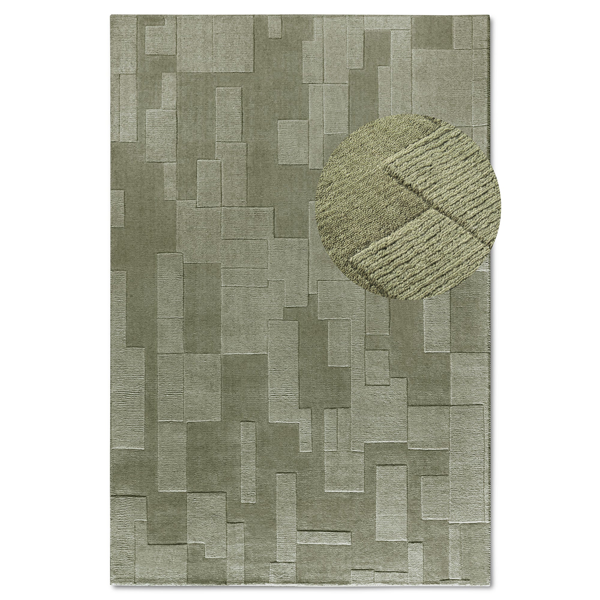 Tapis tissé à la main en laine Vert - Villeroy & Boch – STUDIO DECO