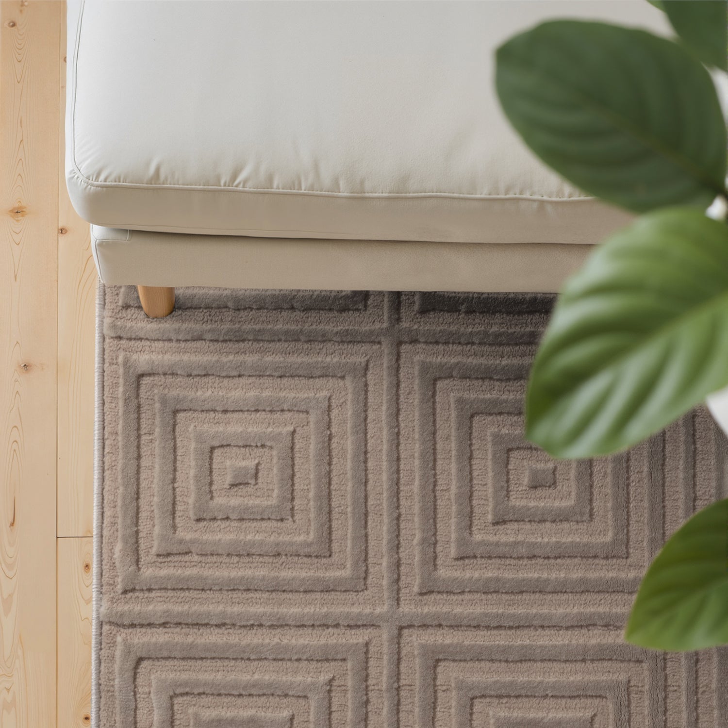 Tapis en relief 3D Crème et Beige - ELLE Décoration – STUDIO DECO