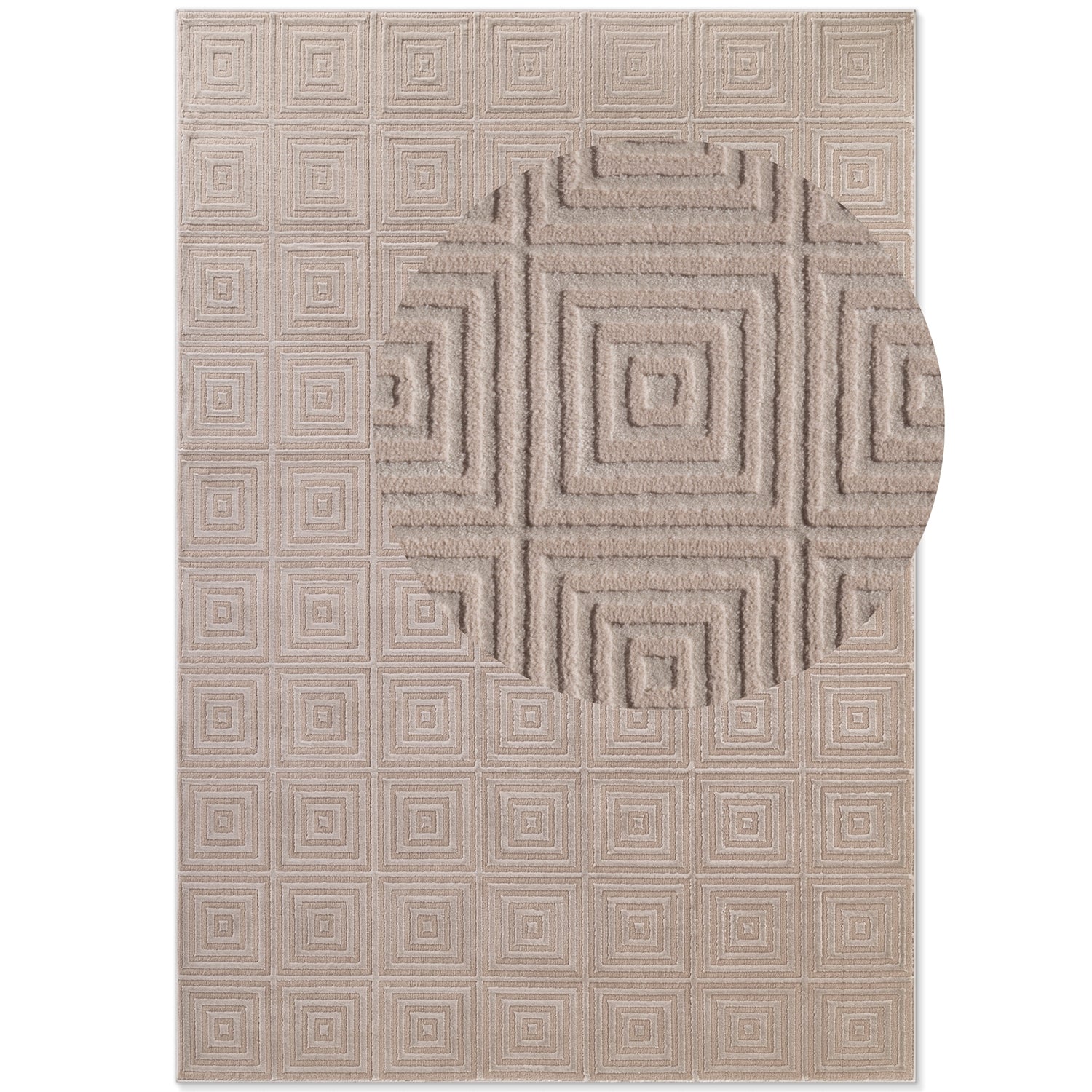 Tapis en relief 3D Crème et Beige - ELLE Décoration – STUDIO DECO