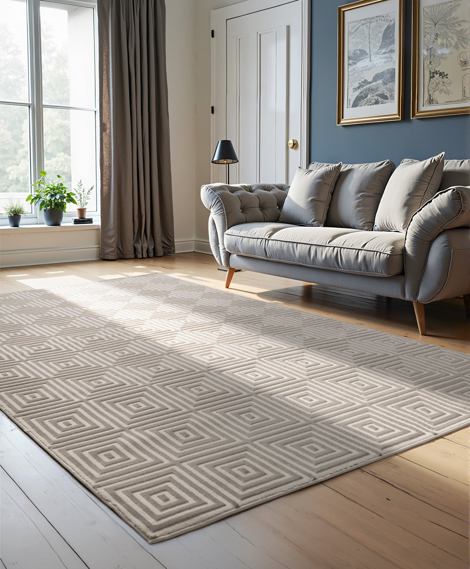 Tapis en relief 3D Crème - ELLE Décoration – STUDIO DECO