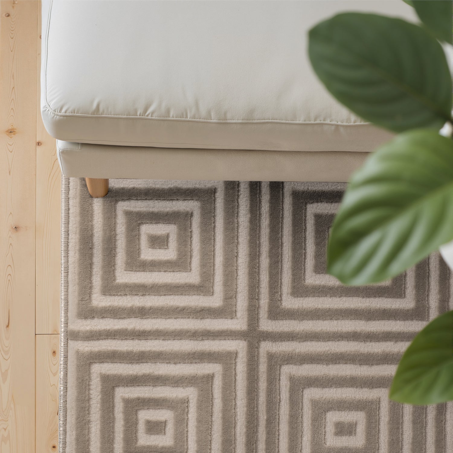 Tapis en relief 3D Crème - ELLE Décoration – STUDIO DECO