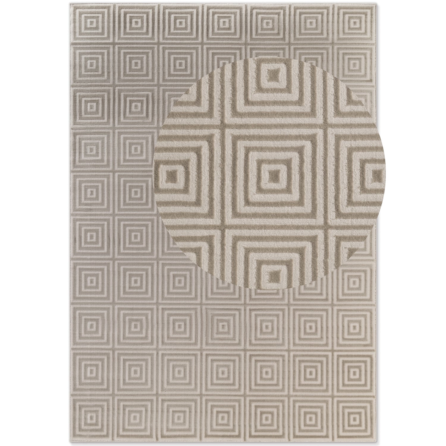 Tapis en relief 3D Crème - ELLE Décoration – STUDIO DECO