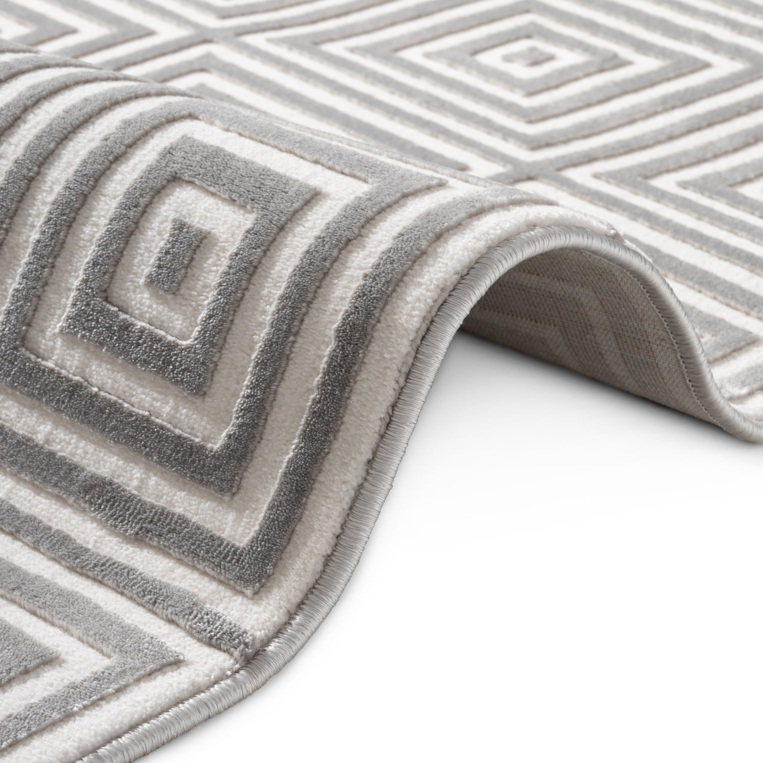 Tapis en relief 3D Gris et Crème - ELLE Décoration – STUDIO DECO