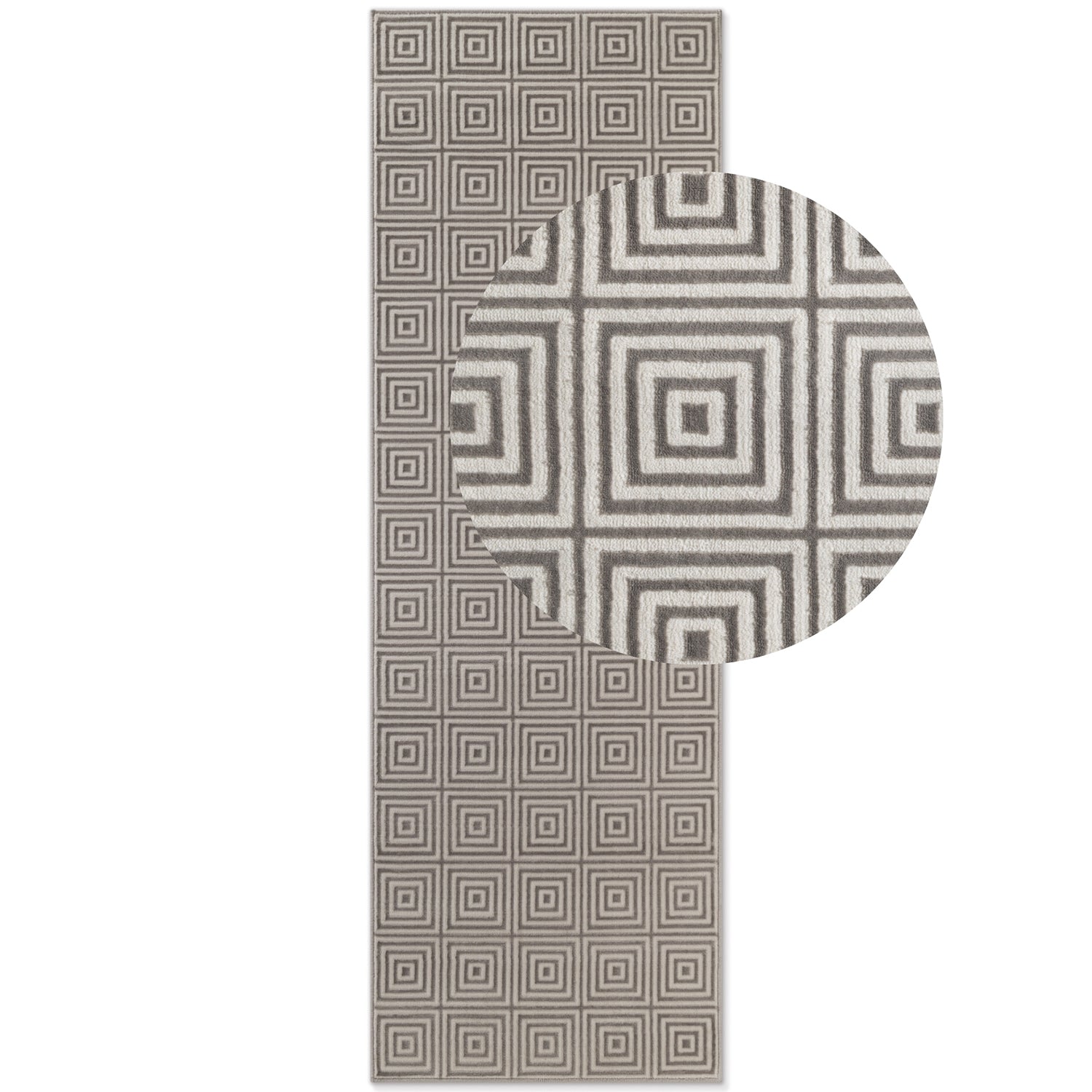 Tapis en relief 3D Gris et Crème - ELLE Décoration – STUDIO DECO