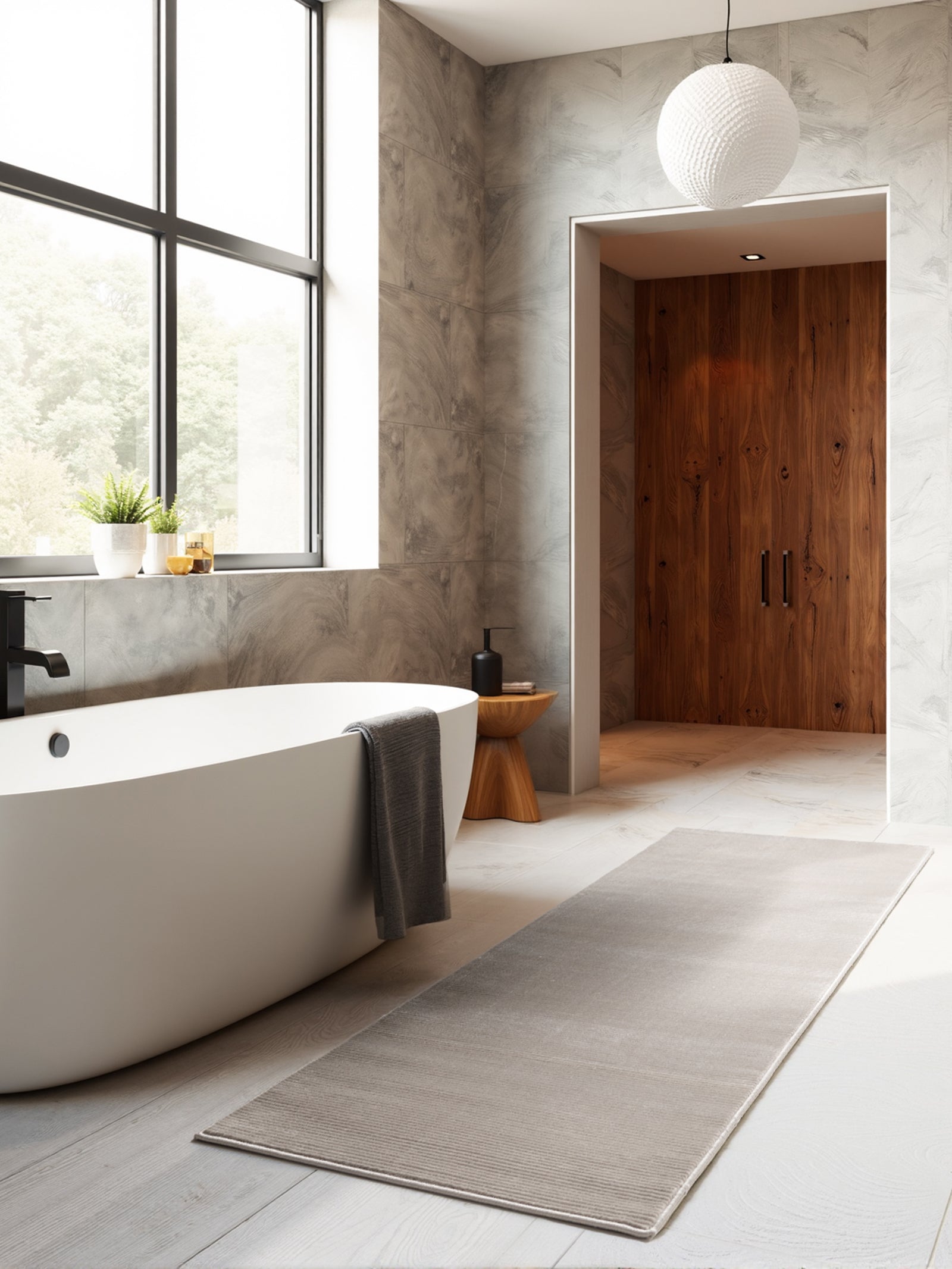 Tapis en relief Lignes Beige - ELLE Décoration – STUDIO DECO