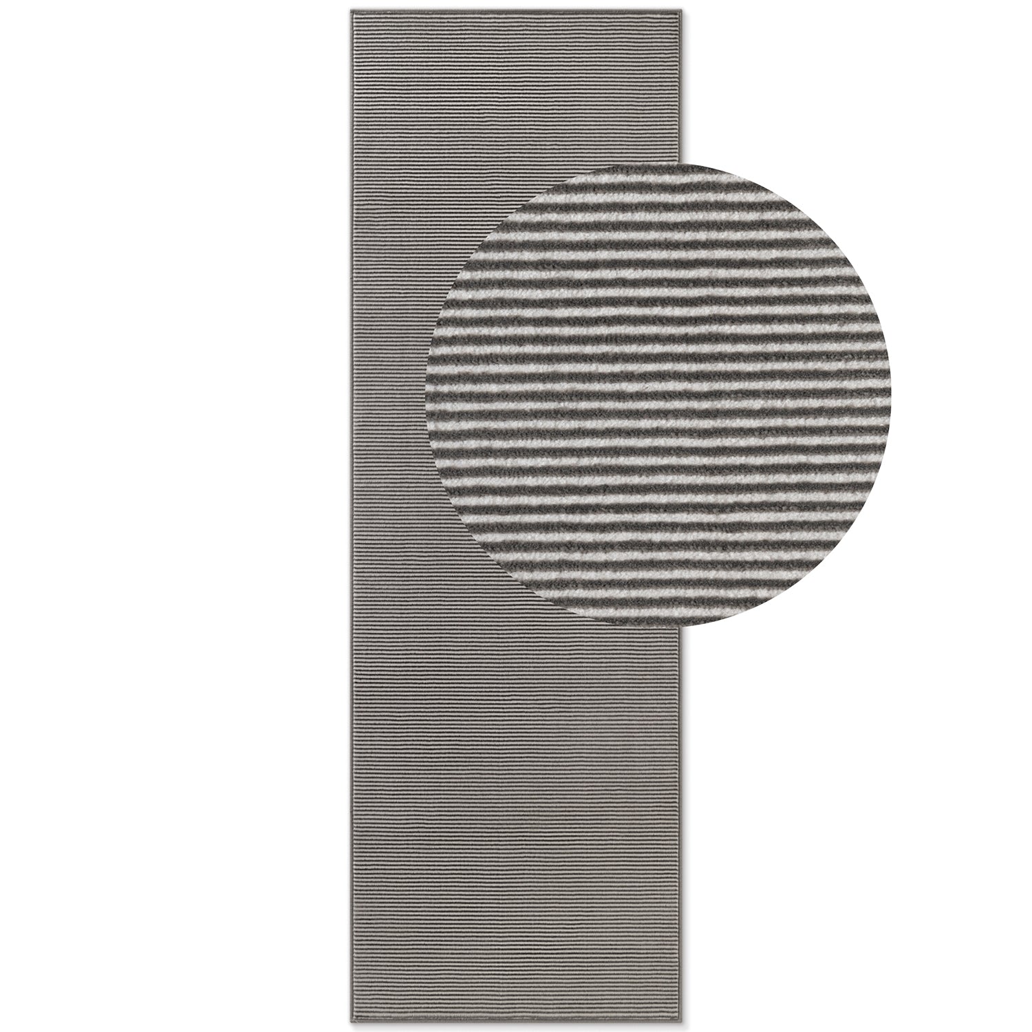 Tapis en relief Lignes Anthracite - ELLE Décoration – STUDIO DECO