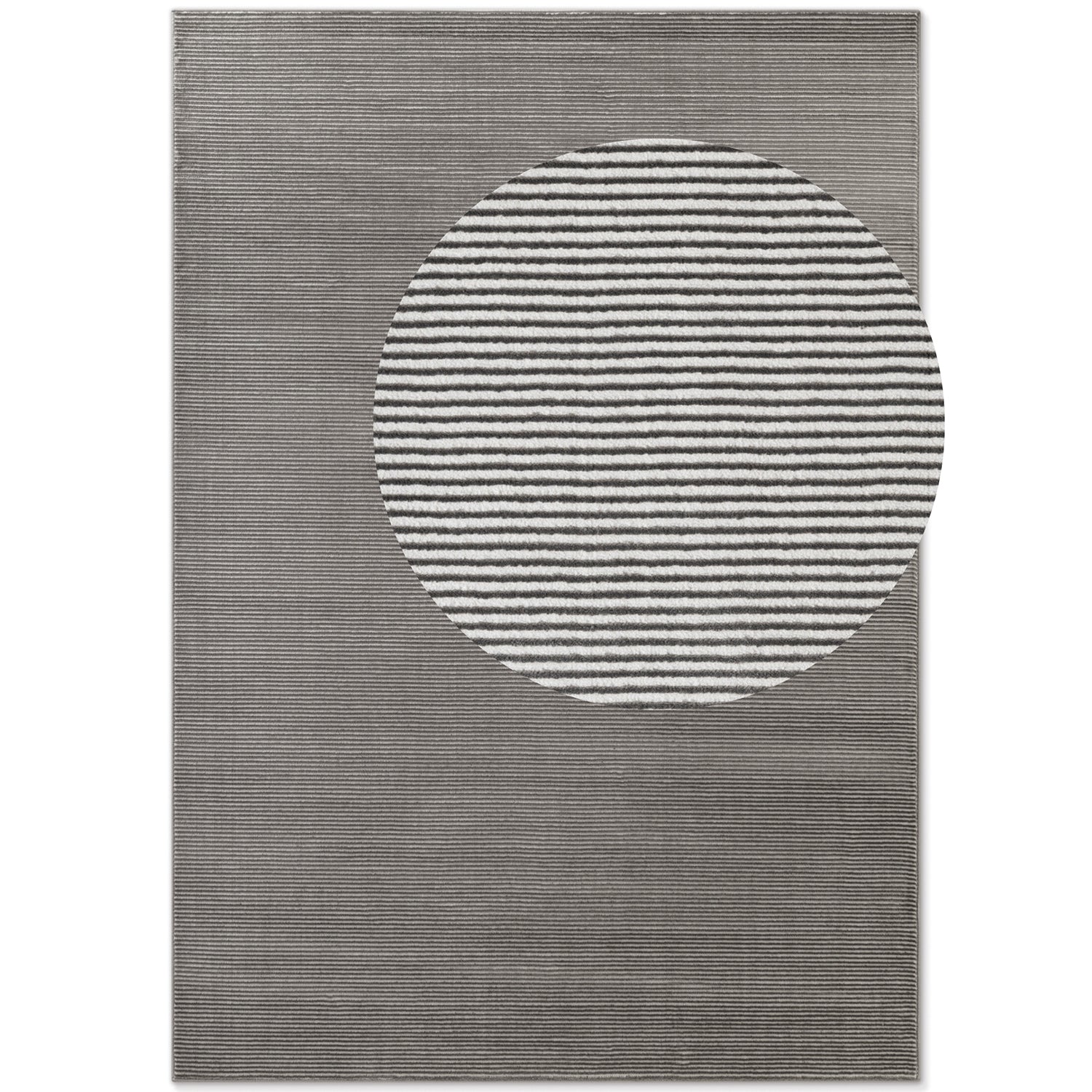 Tapis en relief Lignes Anthracite - ELLE Décoration – STUDIO DECO