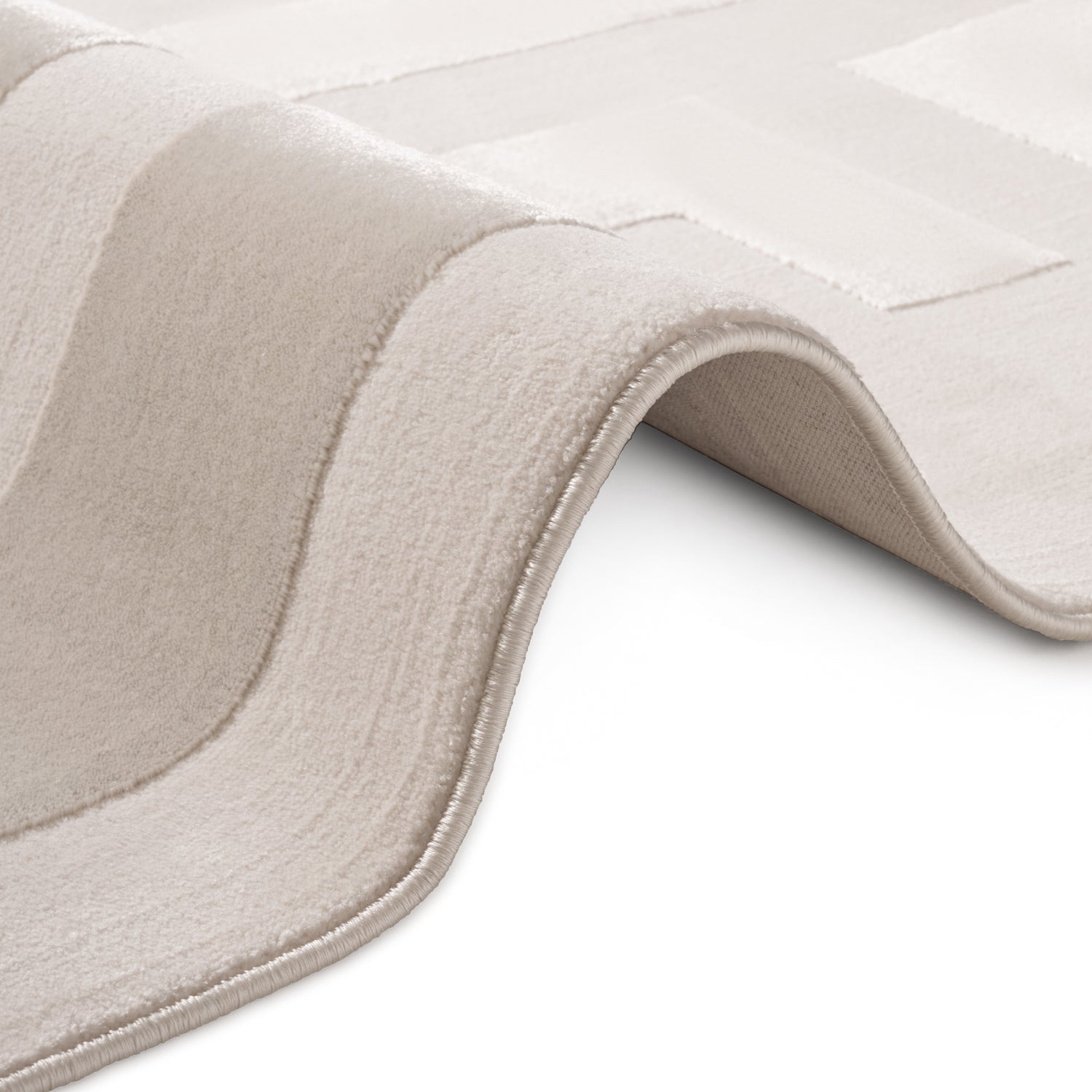 Tapis en relief Abtrait Crème Gris - ELLE Décoration – STUDIO DECO