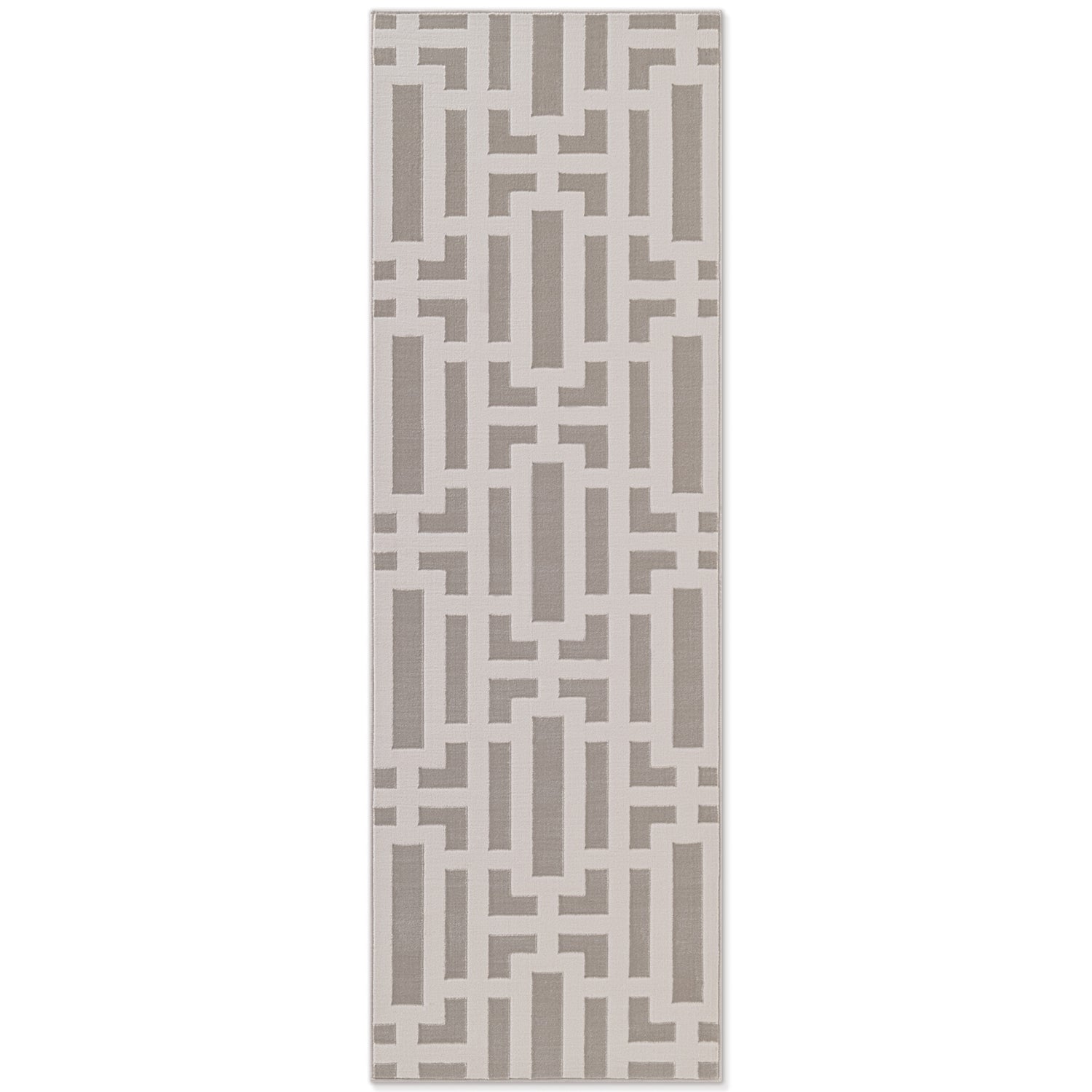 Tapis en relief Abtrait Crème Gris - ELLE Décoration – STUDIO DECO