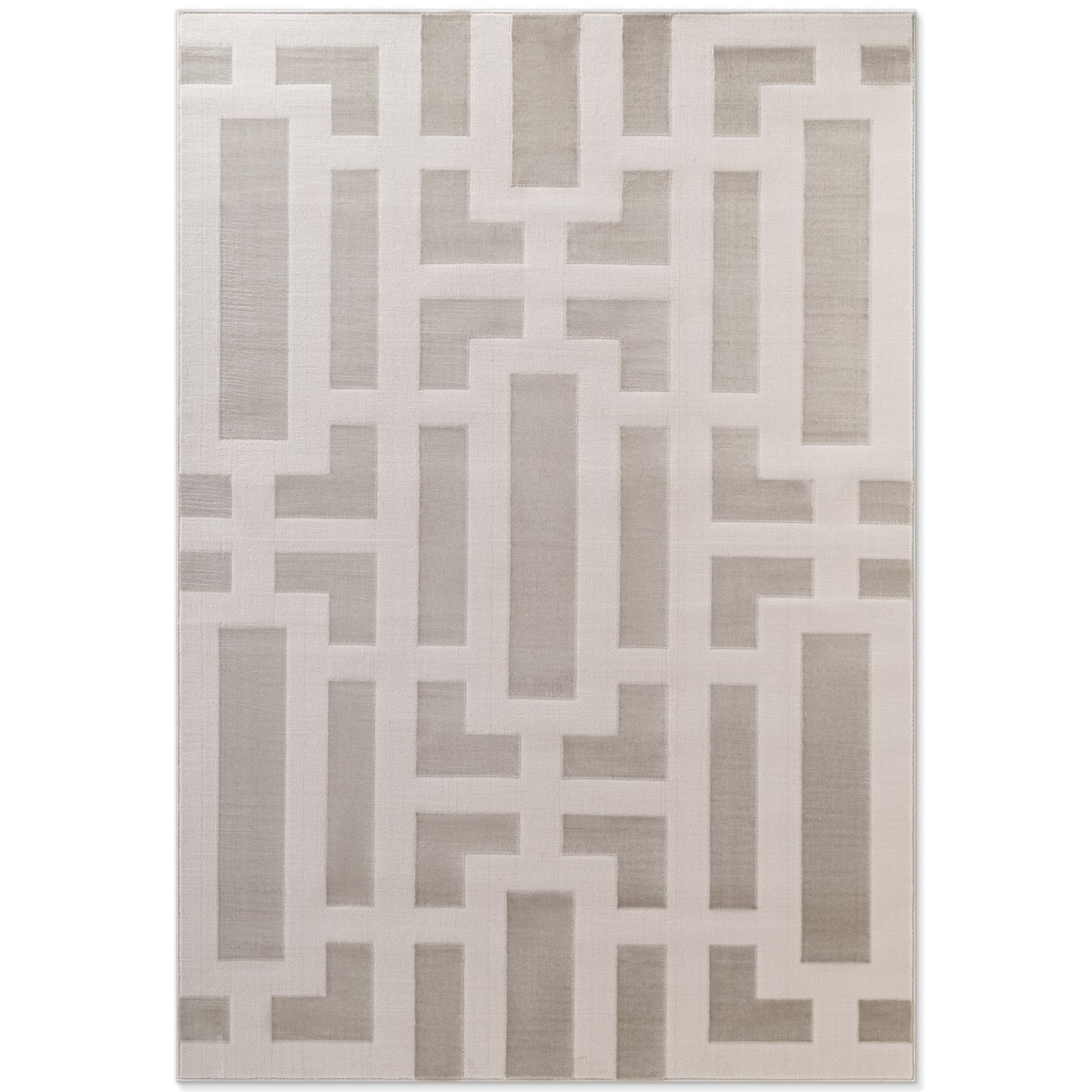 Tapis en relief Abtrait Crème Gris - ELLE Décoration – STUDIO DECO