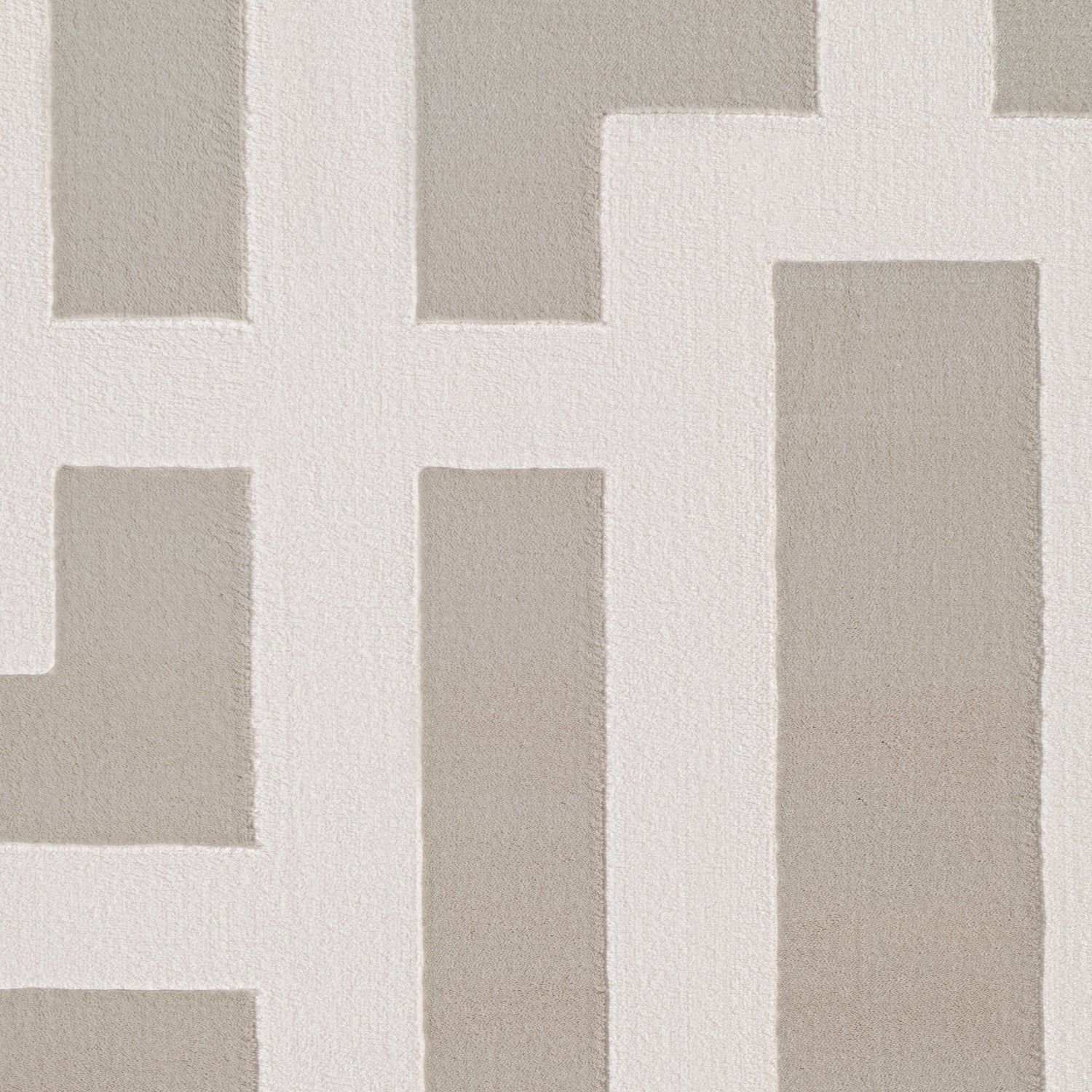 Tapis en relief Abtrait Crème Gris - ELLE Décoration – STUDIO DECO