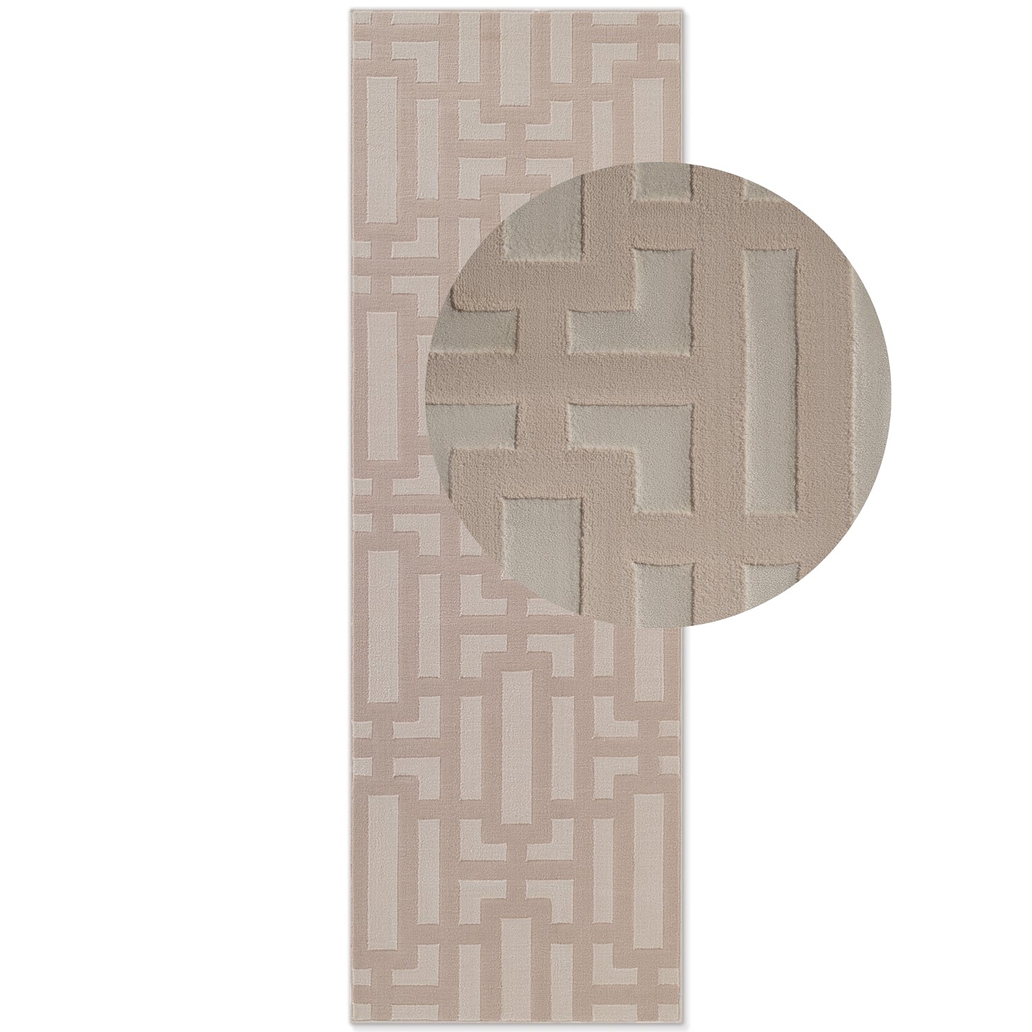 Tapis en relief Abtrait Beige - ELLE Décoration – STUDIO DECO