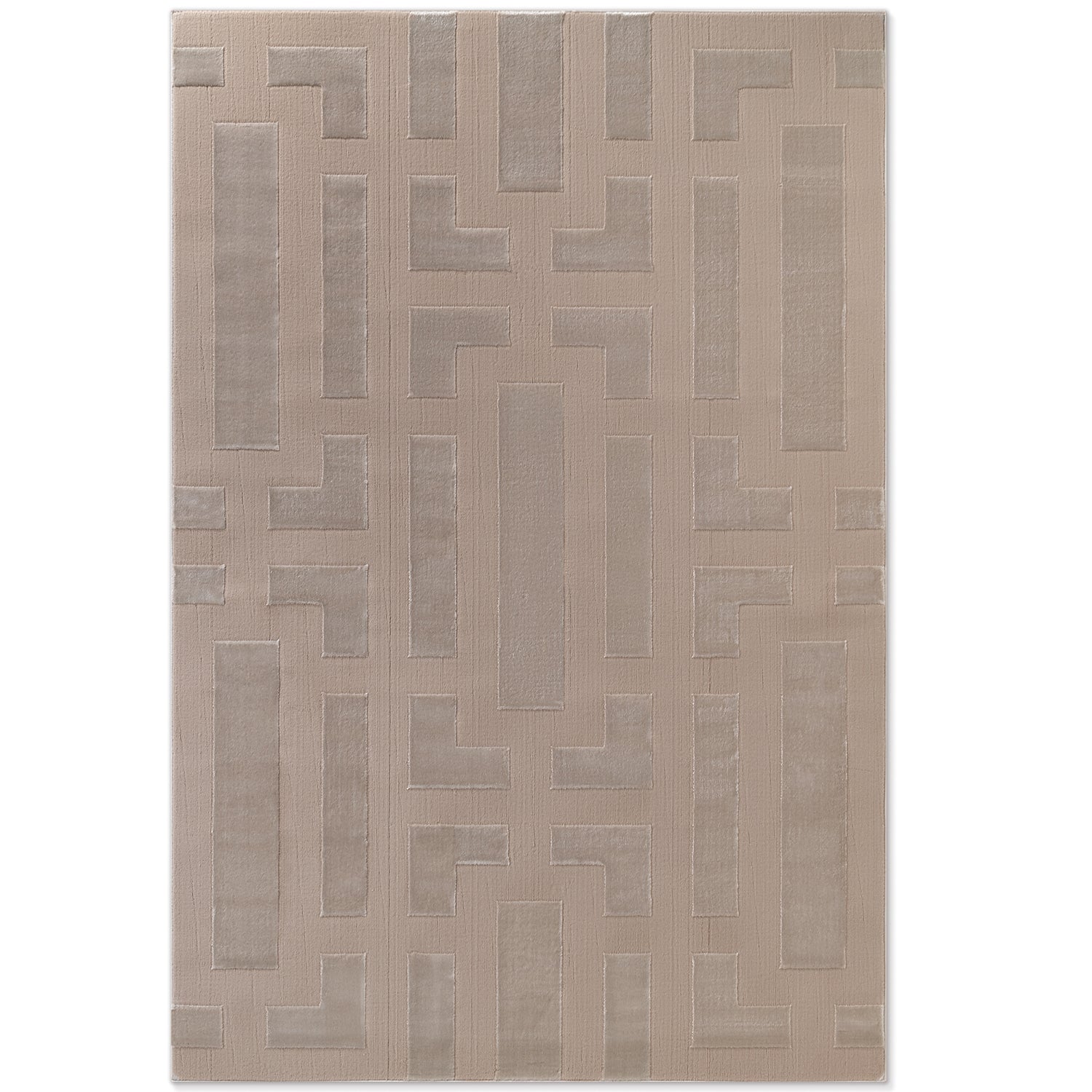 Tapis en relief Abtrait Beige - ELLE Décoration – STUDIO DECO