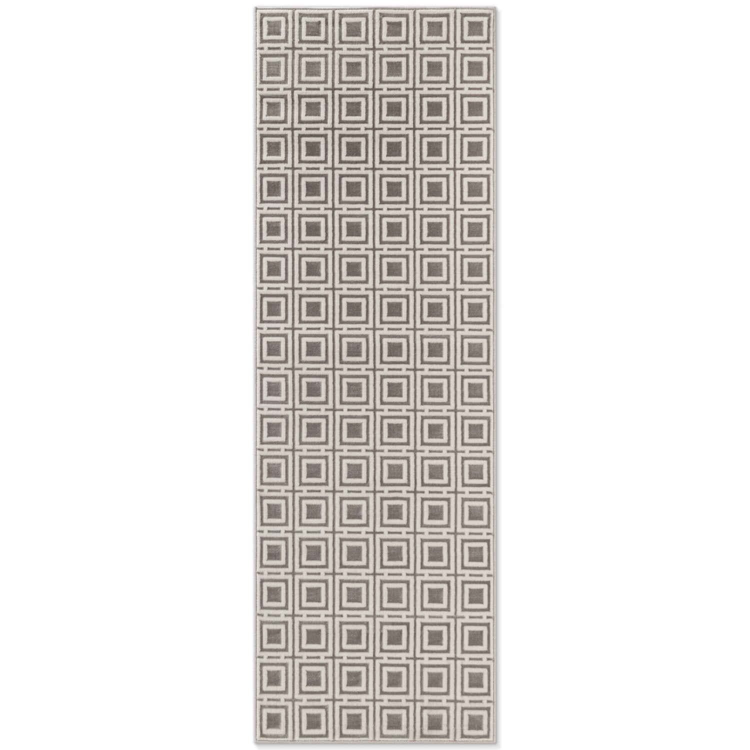 Tapis en relief Carrés Gris - ELLE Décoration – STUDIO DECO
