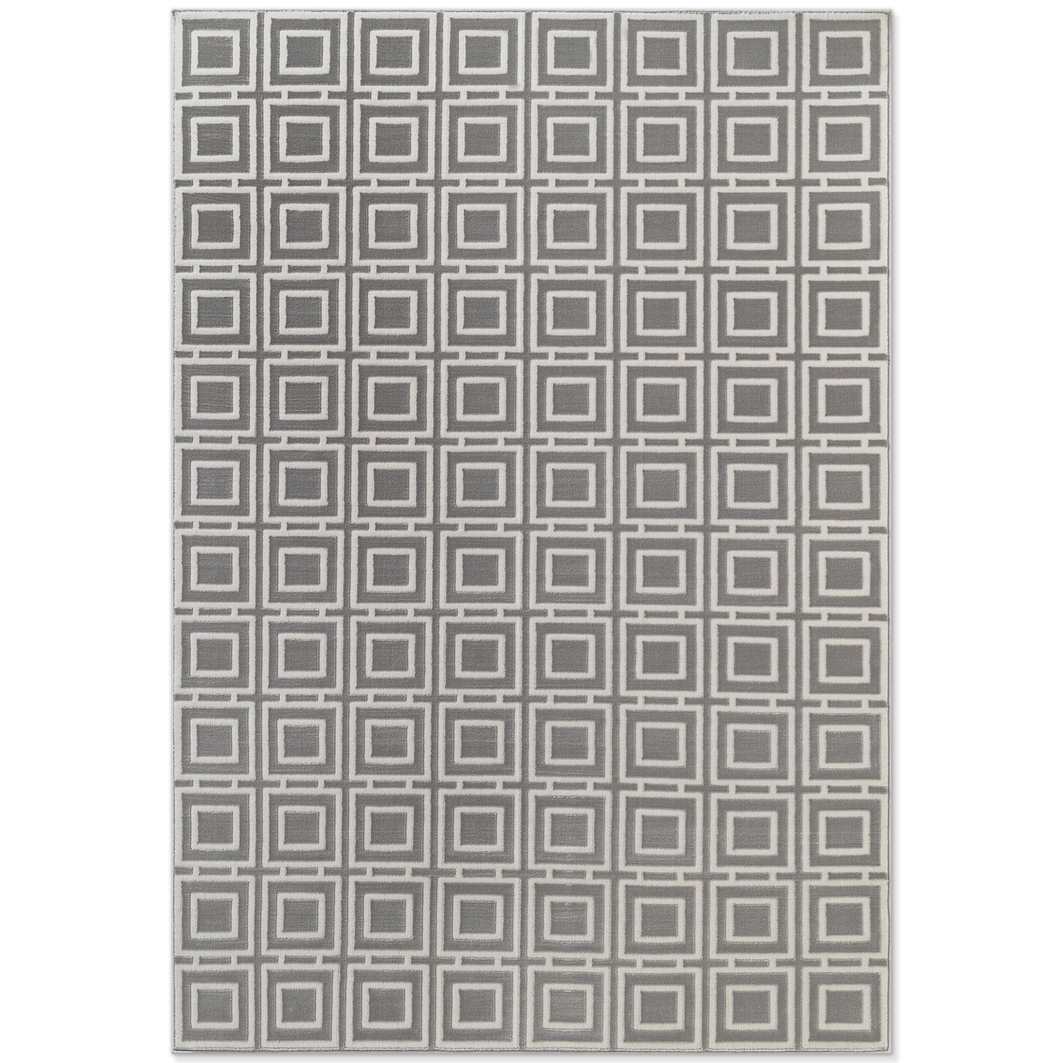 Tapis en relief Carrés Gris - ELLE Décoration – STUDIO DECO