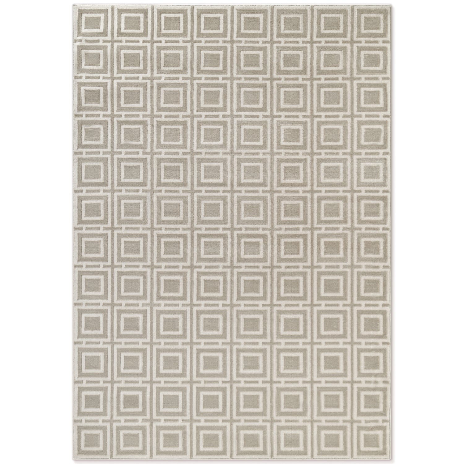 Tapis en relief Carrés Crème - ELLE Décoration – STUDIO DECO