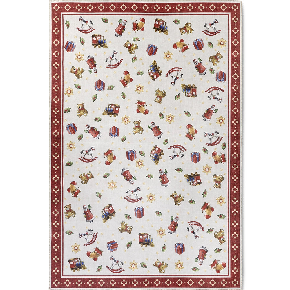 Tapis De Noël Wonderland Rouge 160x230cm