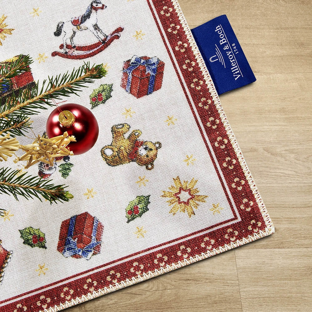 Tapis De Noël Wonderland Rouge 50x80cm