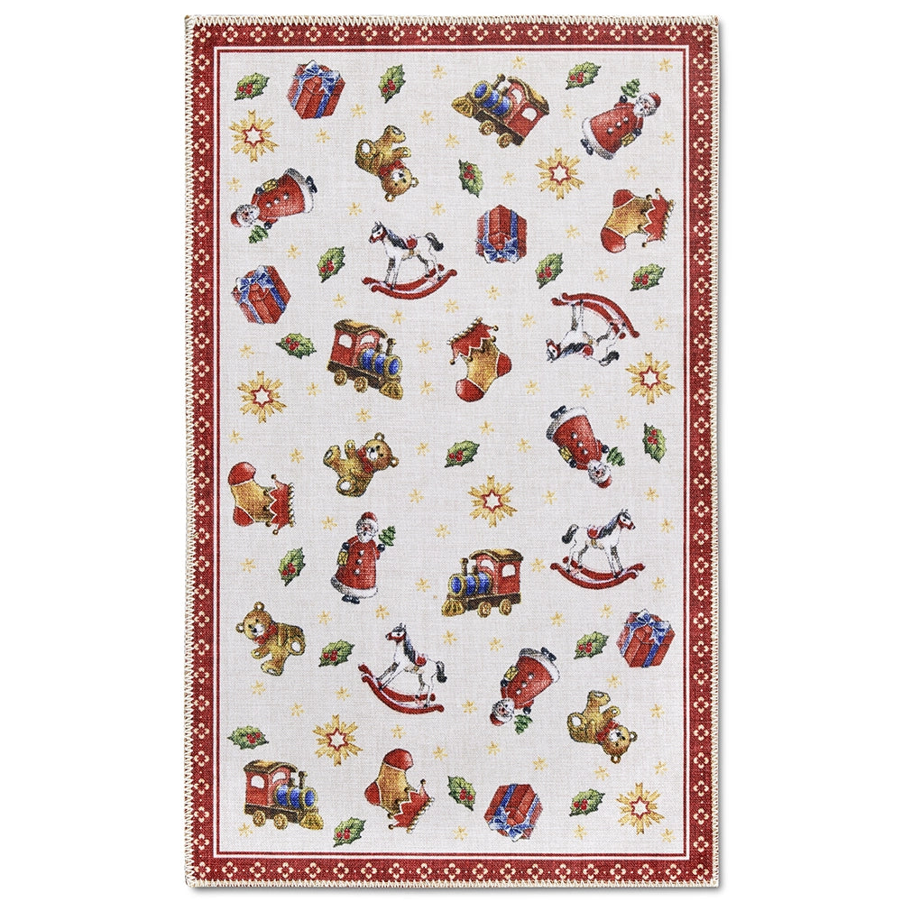 Tapis De Noël Wonderland Rouge 50x80cm