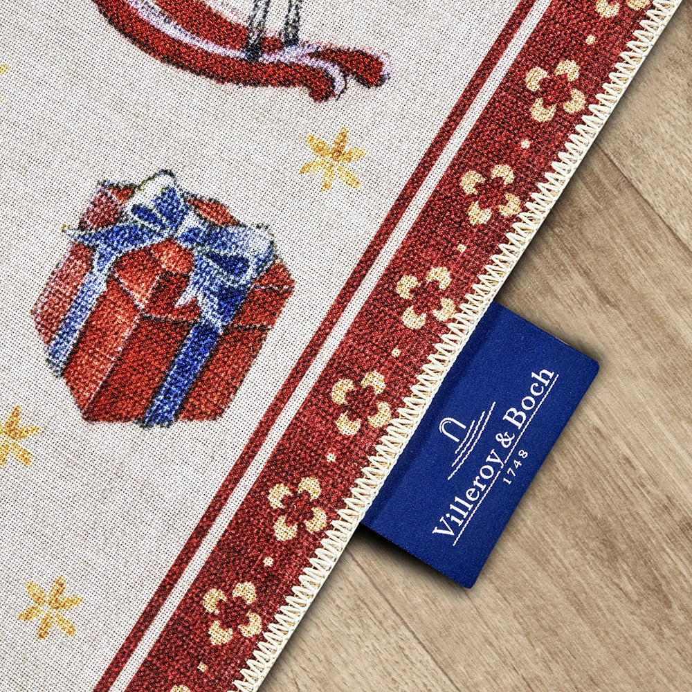 Tapis De Noël Wonderland Rouge 80x200cm