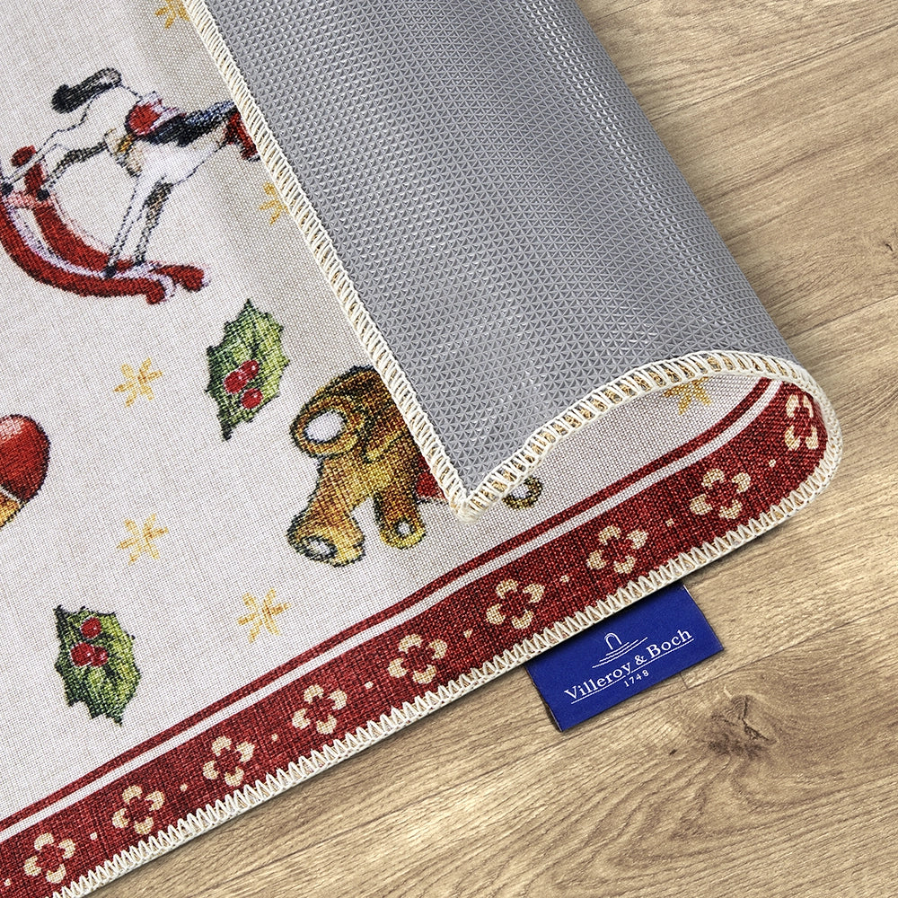 Tapis De Noël Wonderland Rouge 80x200cm