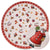 Tapis De Noël Rond Wonderland Rouge – STUDIO DECO