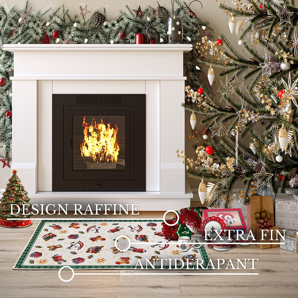 Tapis De Noël Wonderland Vert 50x80cm