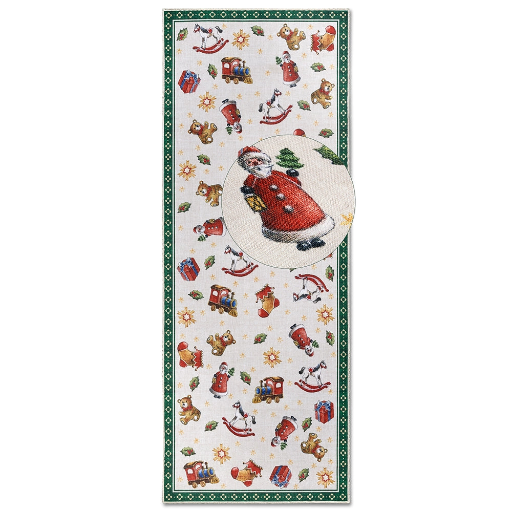 Tapis De Noël Wonderland Vert 80x200cm