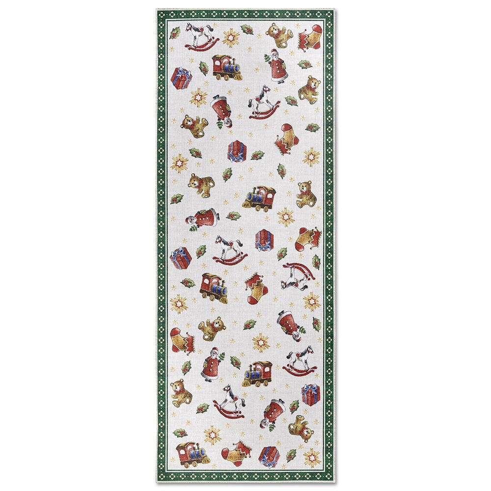 Tapis De Noël Wonderland Vert 80x200cm