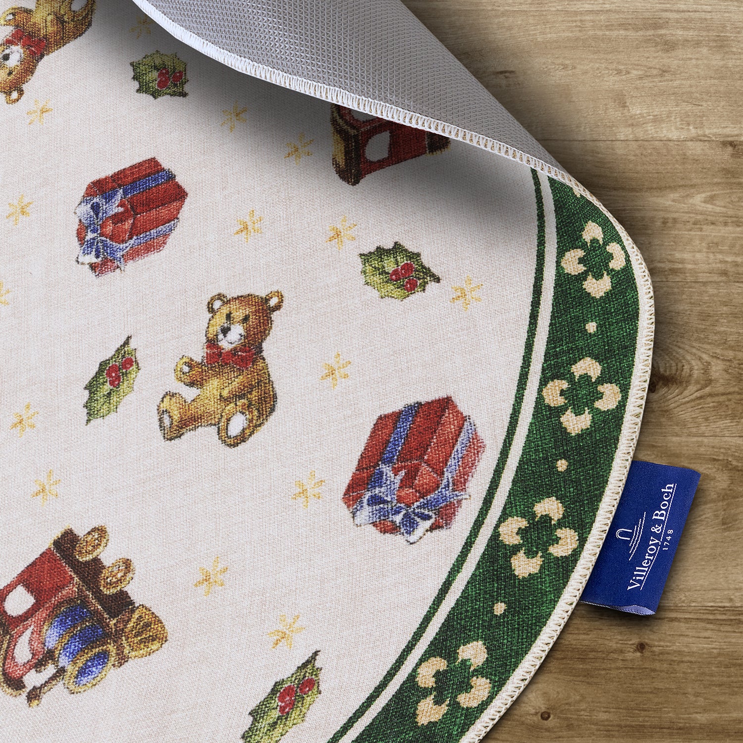 Tapis De Noël Rond Wonderland Vert – STUDIO DECO