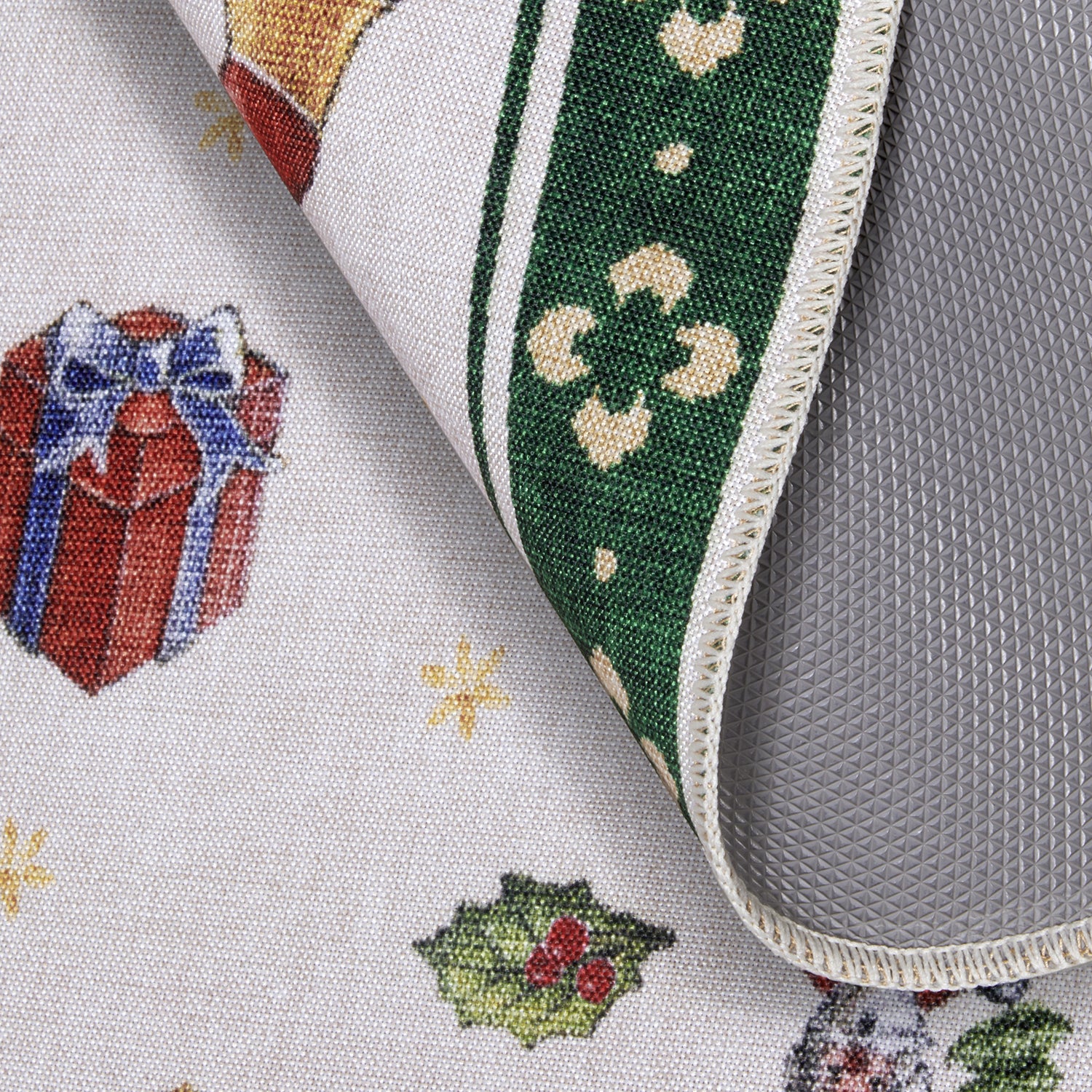 Tapis De Noël Rond Wonderland Vert – STUDIO DECO