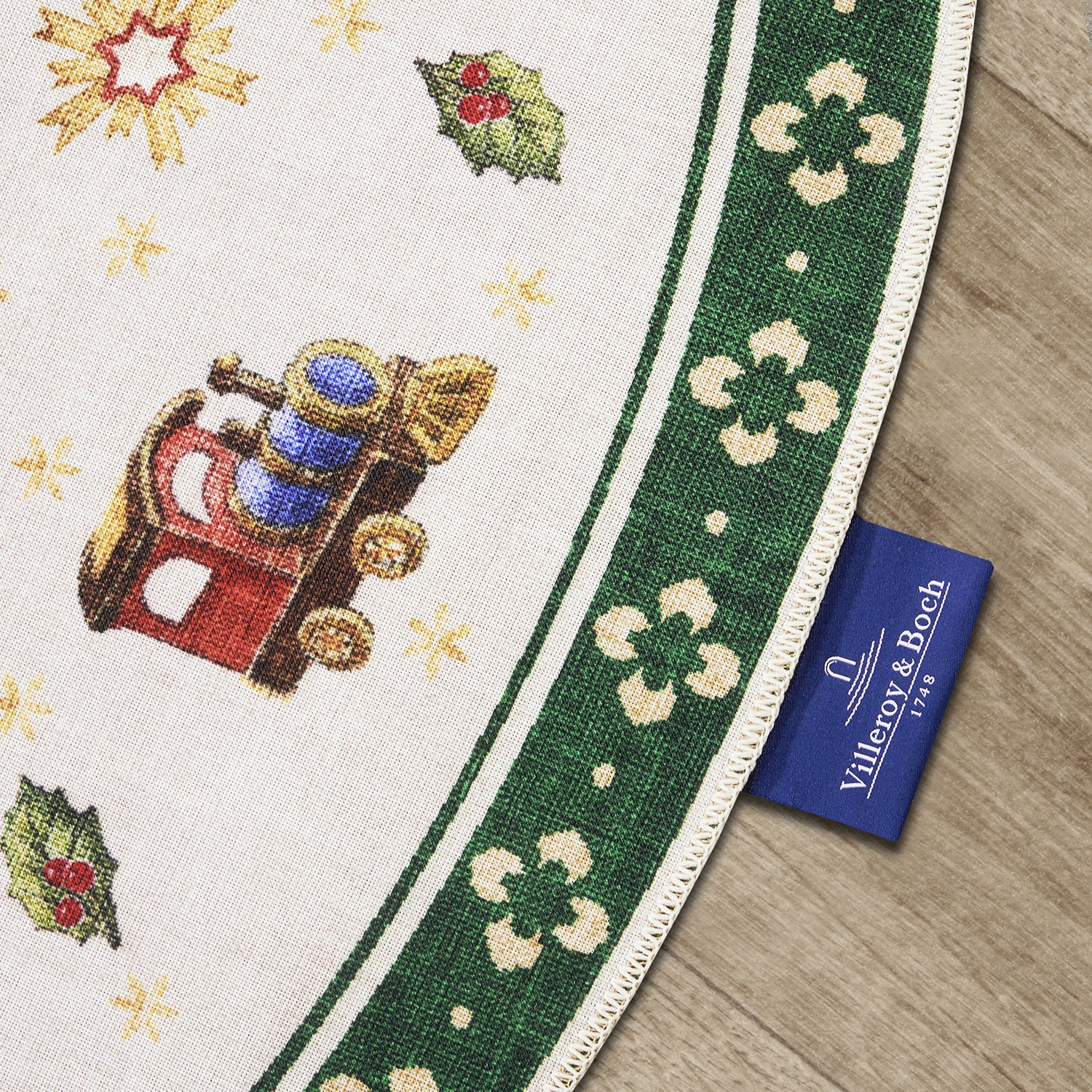 Tapis De Noël Rond Wonderland Vert – STUDIO DECO