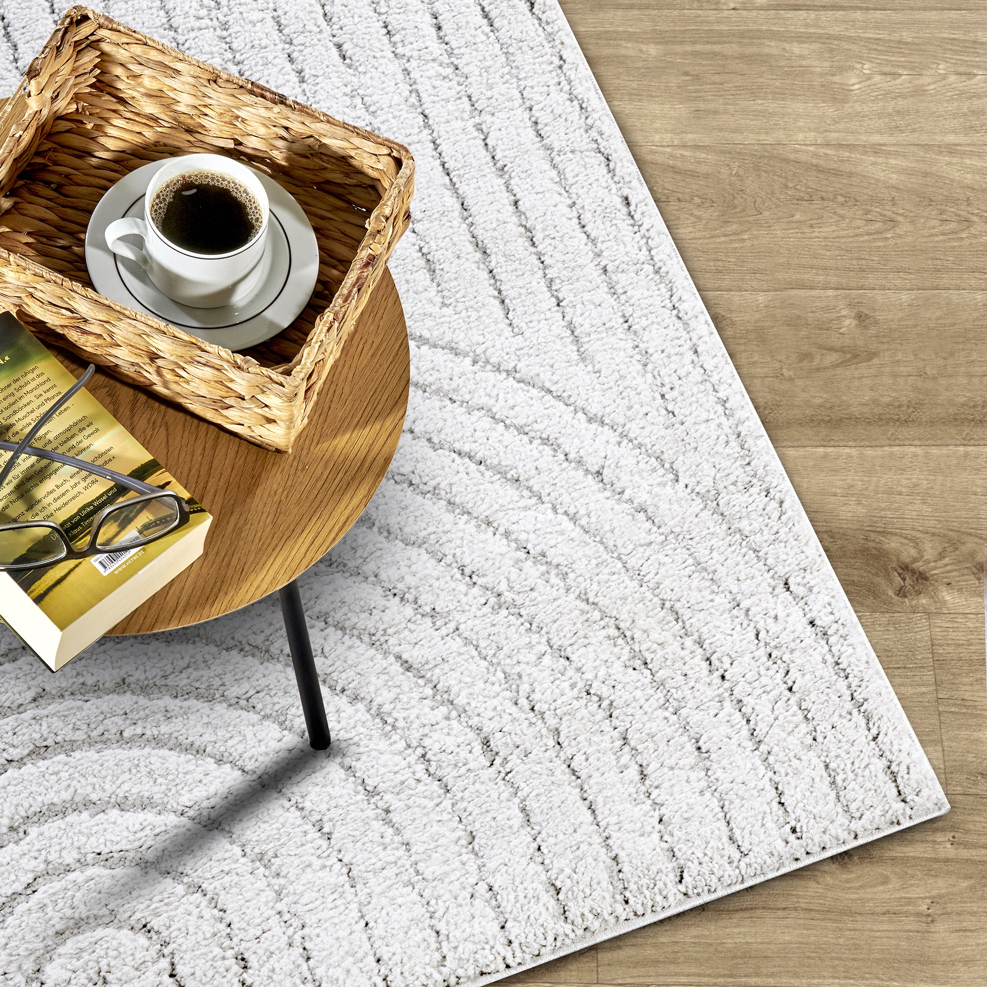 Tapis à motifs relief Crème - ELLE Decoration – STUDIO DECO