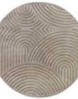 Tapis DEPT Rond à Relief Beige - ELLE Décoration – STUDIO DECO