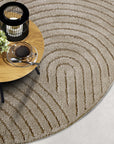 Tapis DEPT Rond à Relief Beige - ELLE Décoration – STUDIO DECO