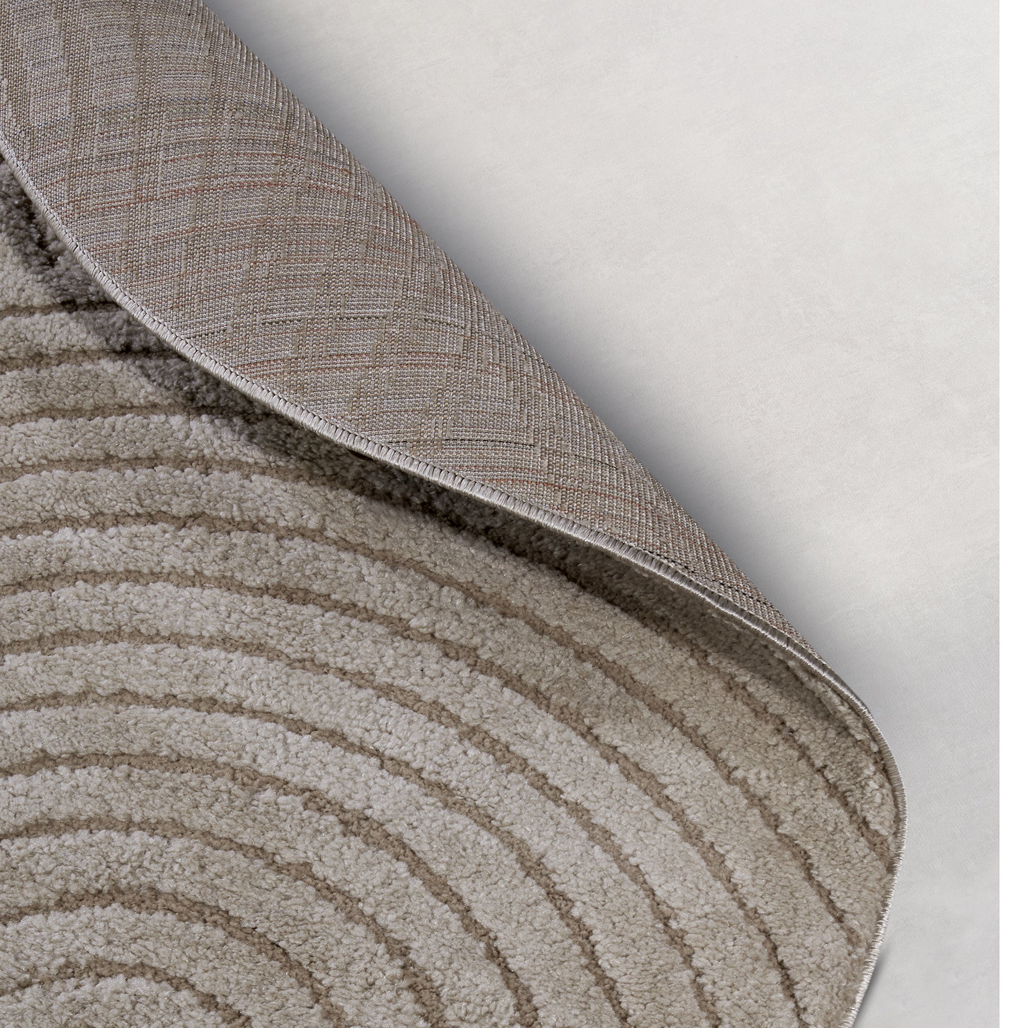 Tapis DEPT Rond à Relief Beige - ELLE Décoration – STUDIO DECO