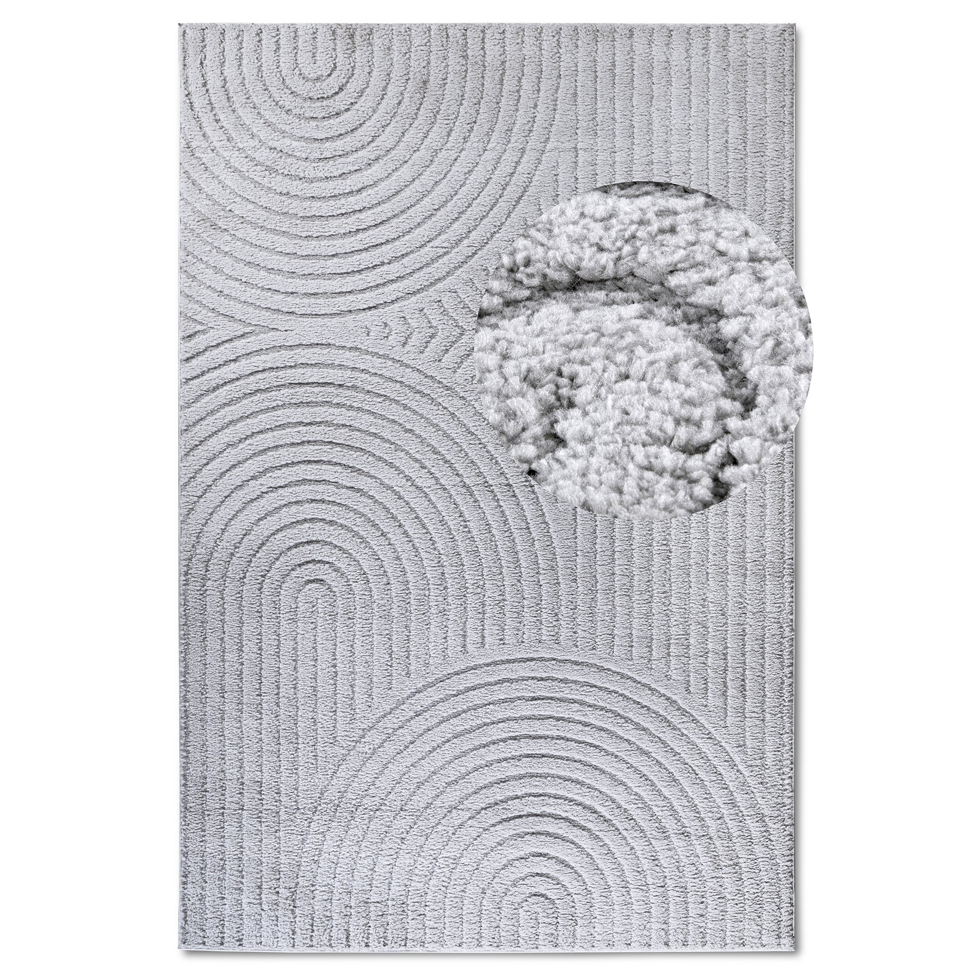 Tapis DEPT à Relief Gris Clair - ELLE Décoration – STUDIO DECO
