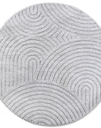 Tapis DEPT Rond à Relief Gris Clair - ELLE Décoration – STUDIO DECO