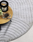 Tapis DEPT Rond à Relief Gris Clair - ELLE Décoration – STUDIO DECO