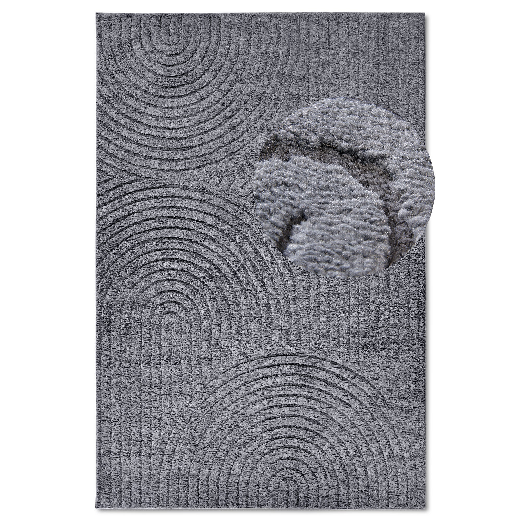 Tapis DEPT à Relief Gris Anthracite - ELLE Décoration – STUDIO DECO
