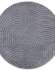 Tapis DEPT Rond à Relief Gris Anthracite - ELLE Décoration – STUDIO DECO