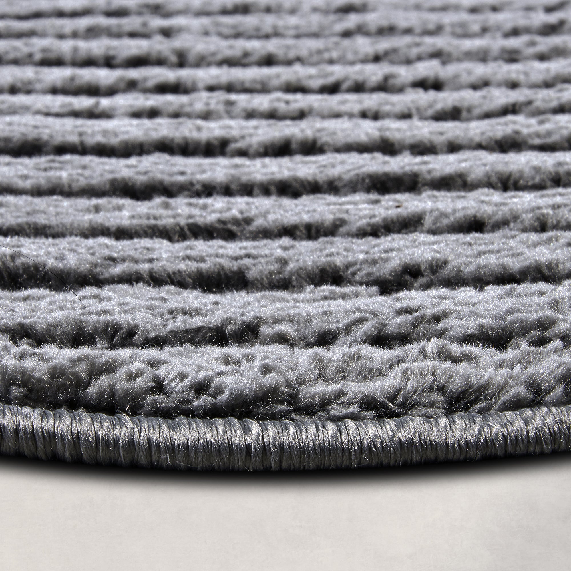 Tapis DEPT Rond à Relief Gris Anthracite - ELLE Décoration – STUDIO DECO