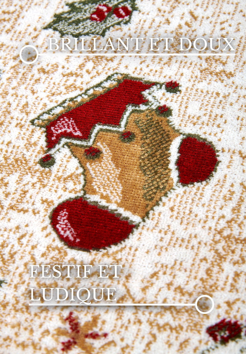 Tapis De Noël Christmas Toys Rouge 160x230cm