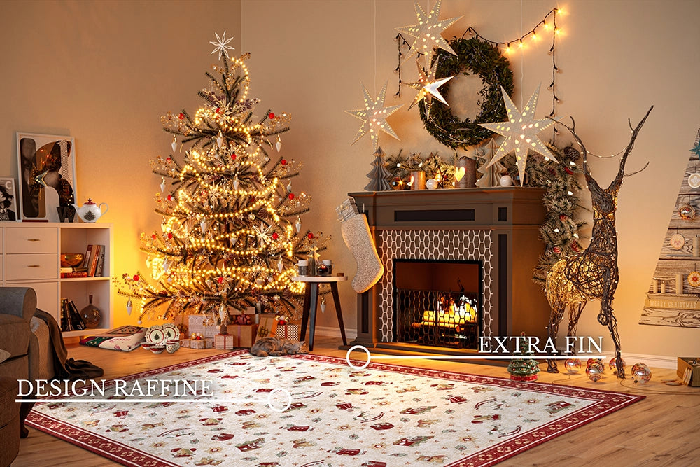 Tapis De Noël Christmas Toys Rouge 160x230cm