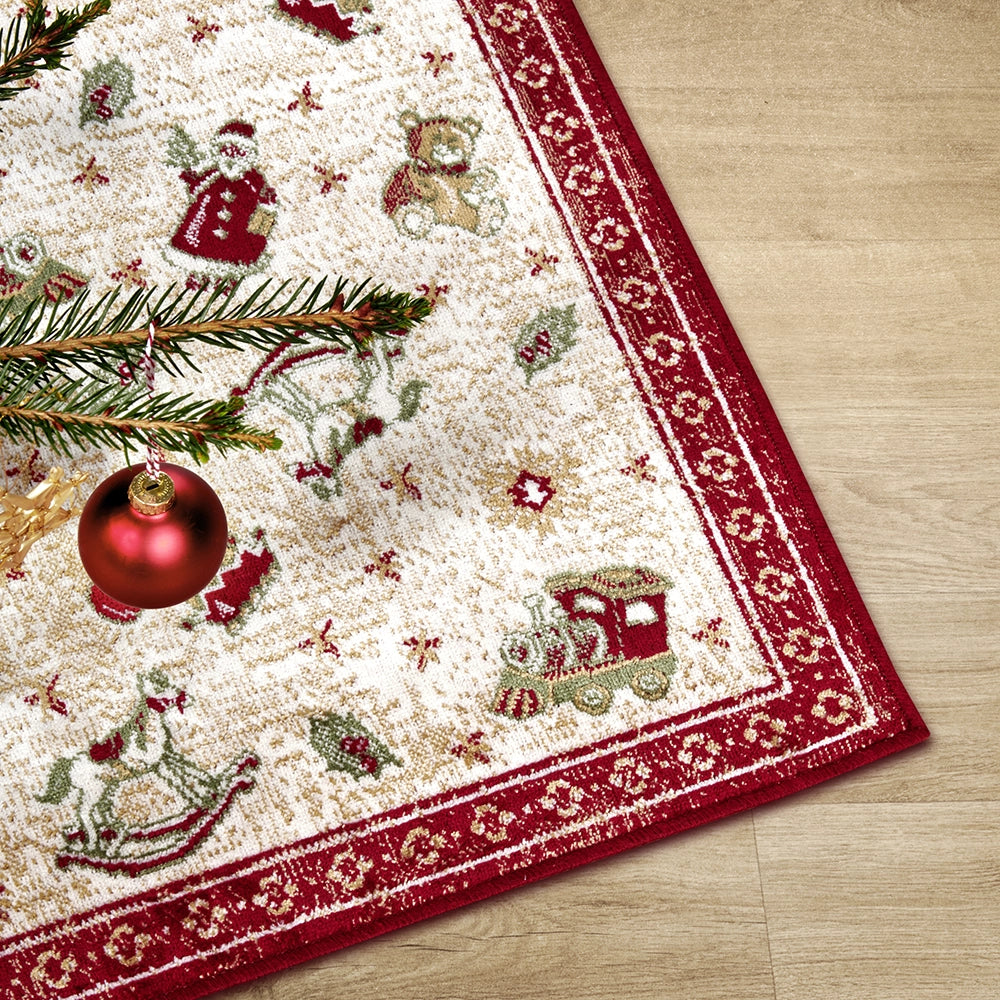 Tapis De Noël Christmas Toys Rouge 50x80cm