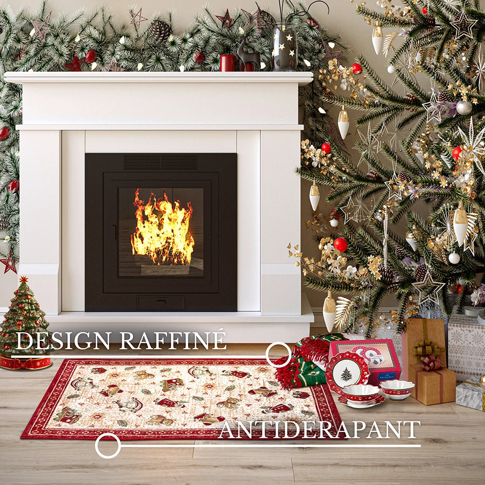 Tapis De Noël Christmas Toys Rouge 50x80cm